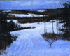Winter Trek - A fine Art Painting by Wilson J. Ong
